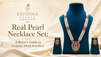 Real Pearl Necklace Set
