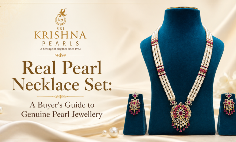 Real Pearl Necklace Set